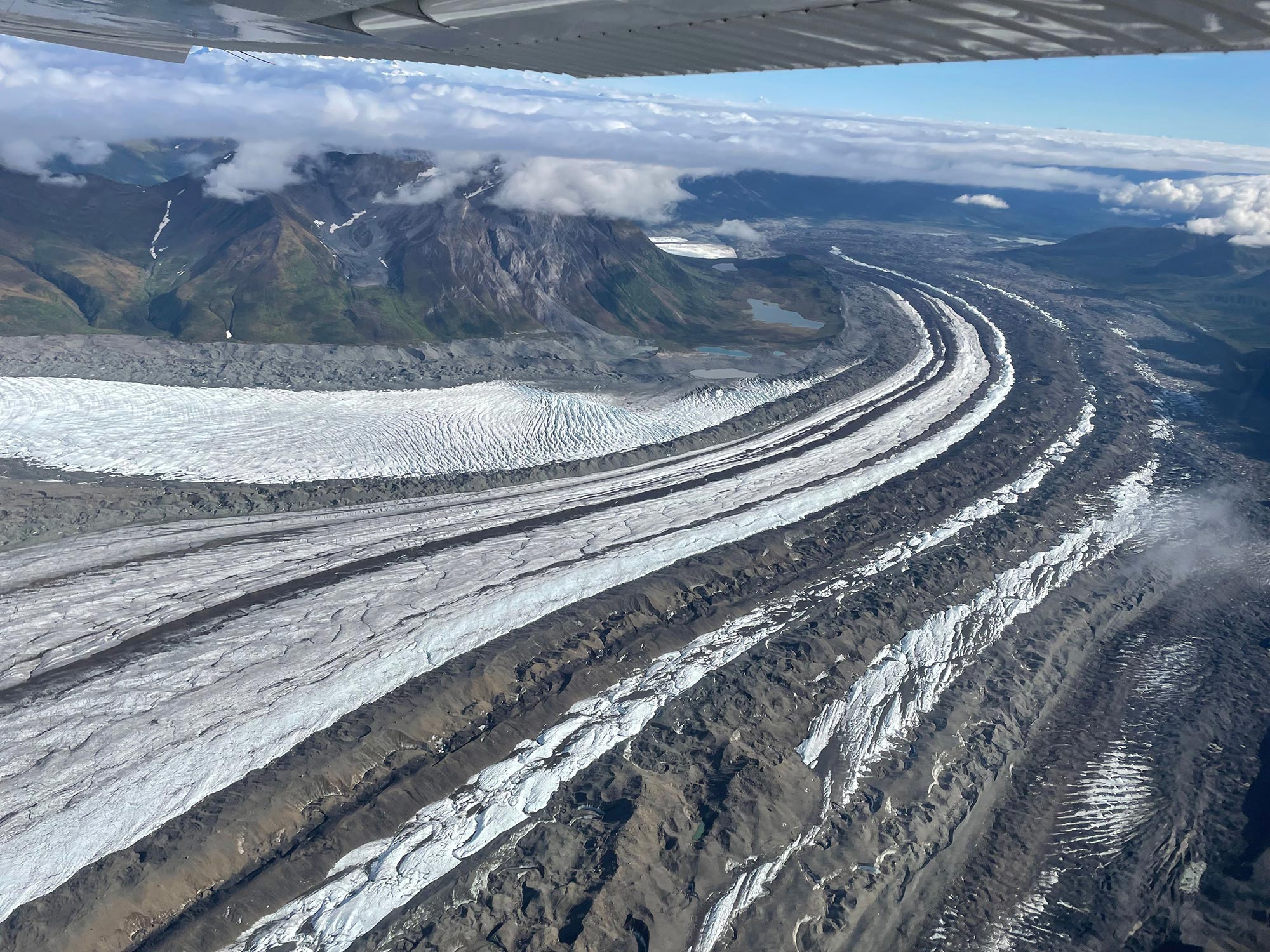 Glacier from the sky